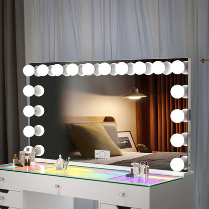 VanitiGlow Spectrum | XXL Hollywood LED Vanity Mirror