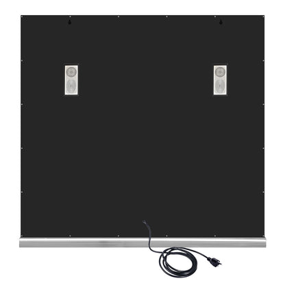 VanitiGlow Sterling | Silver Vanity Mirror, 14 Dimmable Bulbs & Bluetooth
