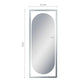 VanitiTall Oval – Full Length LED Vanity Mirror with Bluetooth