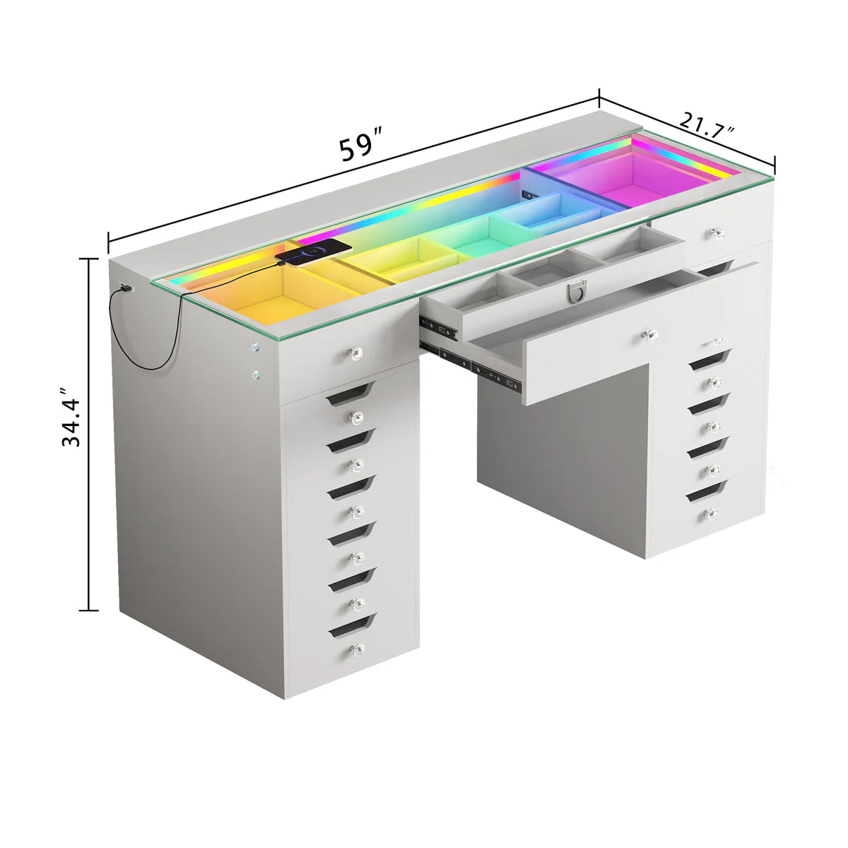 Lisa PRO Makeup Vanity Desk