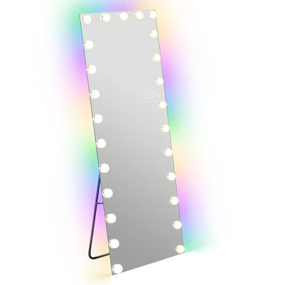 LUXE Hollywood Vanity Mirror - Full Length with 22 or 25 Dimmable LED Bulbs & RGB - LP Replenish