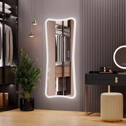 LUXE Full Length LED Dressing Mirror with 7 Dynamic Lighting Modes - LP Replenish
