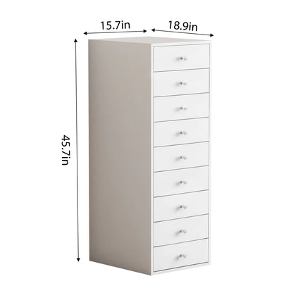 VanitiStack Tower Pro | Nine Lighted Storage Drawers