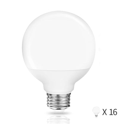 G95 Bulb 16-Pack | Hollywood Mirror Bulbs, Frosted or Clear, for VanitiGlow Pro XL