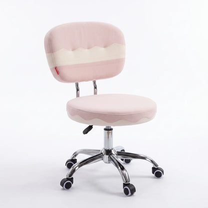 VanitiSeat Twirl | Pink Swivel Chair with Wheels & Adjustable Height