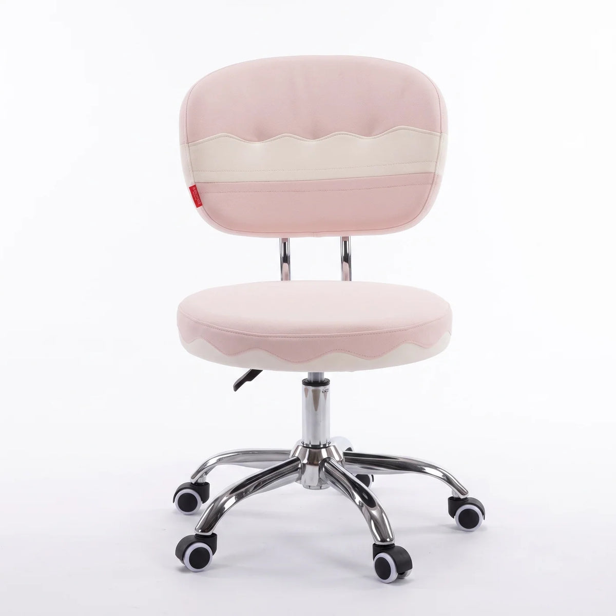 VanitiSeat Twirl | Pink Swivel Chair with Wheels & Adjustable Height