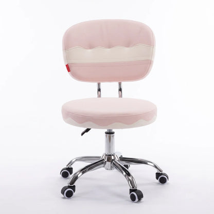 VanitiSeat Twirl | Pink Swivel Chair with Wheels & Adjustable Height
