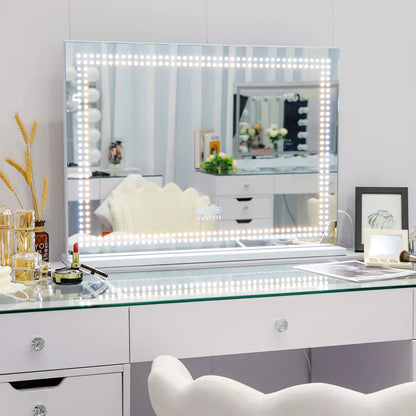 Audrey Hollywood Vanity Mirror with LED Lights and Bluetooth Speaker - LP Replenish