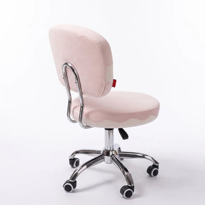 VanitiSeat Twirl | Pink Swivel Chair with Wheels & Adjustable Height