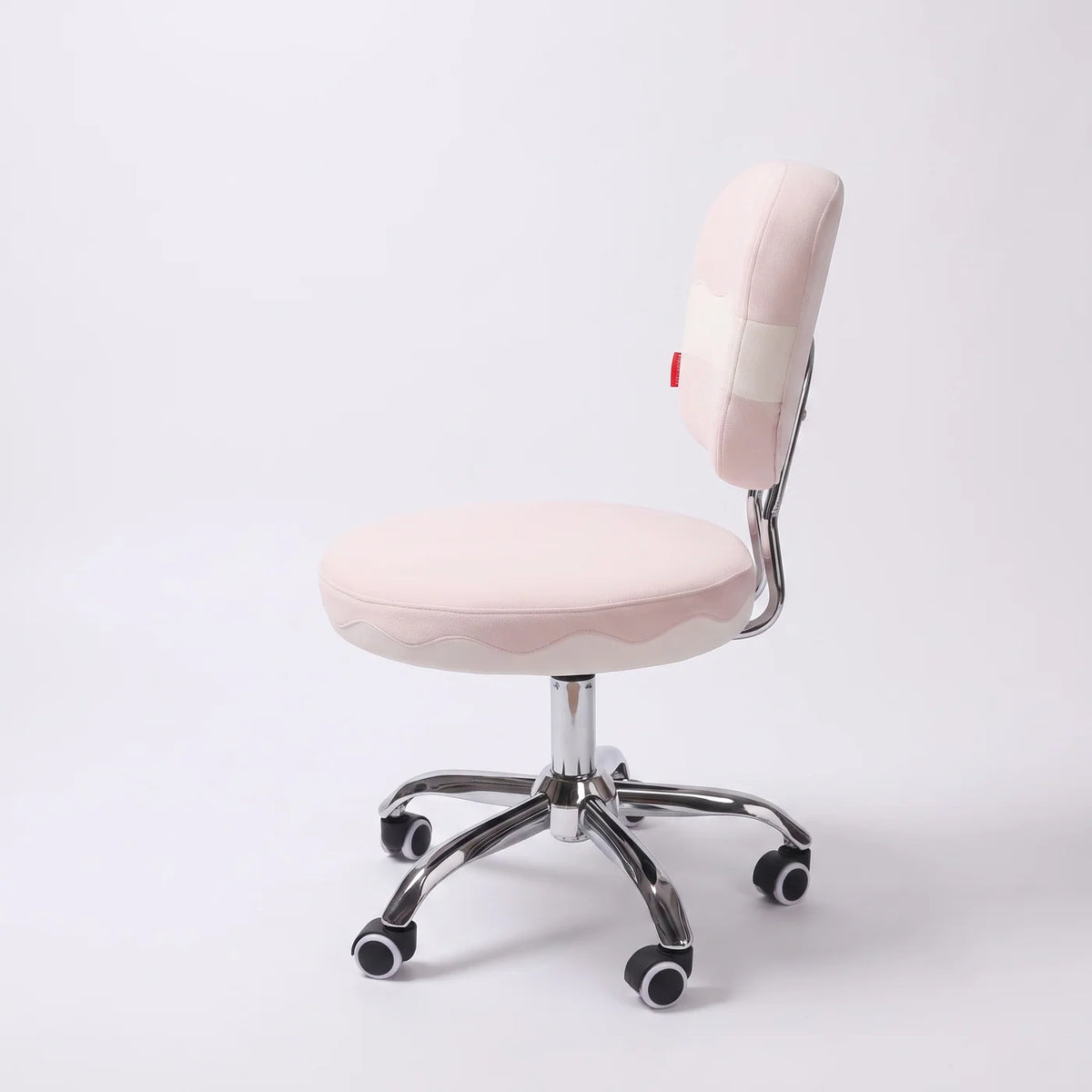 VanitiSeat Twirl | Pink Swivel Chair with Wheels & Adjustable Height