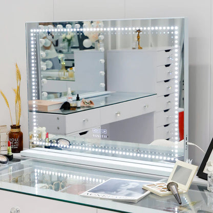 Audrey Hollywood Vanity Mirror with LED Lights and Bluetooth Speaker - LP Replenish