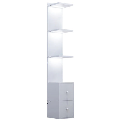 Display Shelves with LED Lights and Large Storage Drawer - LP Replenish