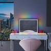 LED Glow Vanity Mirror with RGB Lights, Bluetooth Speaker, and Smart Touch Control - LP Replenish