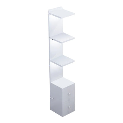 Display Shelves with LED Lights and Large Storage Drawer - LP Replenish