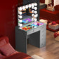 Veronica Vanity Hollywood Mirror Set (Mirror, Vanity & Chair Included)