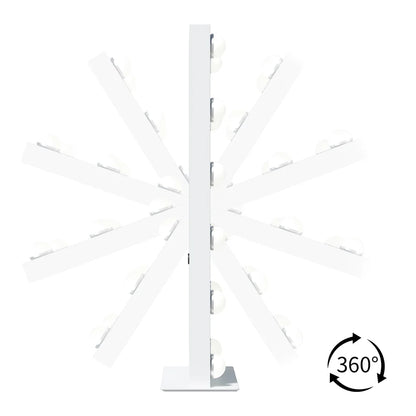 LUXE Scarlett LED Vanity Mirror with Dimmable Light Strip and 360° Free Rotation - LP Replenish