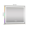 LED Glow Vanity Mirror with RGB Lights, Bluetooth Speaker, and Smart Touch Control - LP Replenish