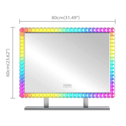 VanitiGlow Gem – Diamond LED Vanity Mirror