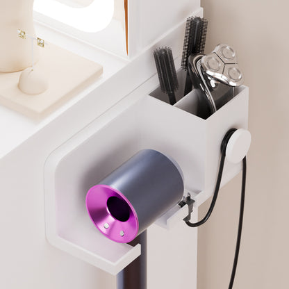 Vanity Table with LED Mirror, Adjustable Lighting, Storage, and Stool - LP Replenish