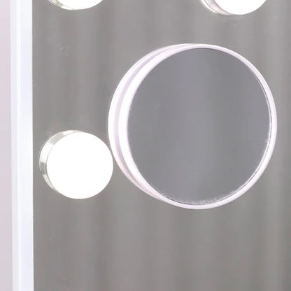 LUXE Large Hollywood Vanity Mirror with Bluetooth - 15 Dimmable LED Bulbs & USB Charging Port - LP Replenish