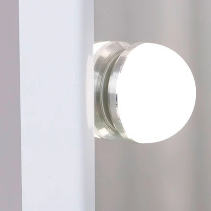 LUXE Large Hollywood Vanity Mirror with Bluetooth - 15 Dimmable LED Bulbs & USB Charging Port - LP Replenish