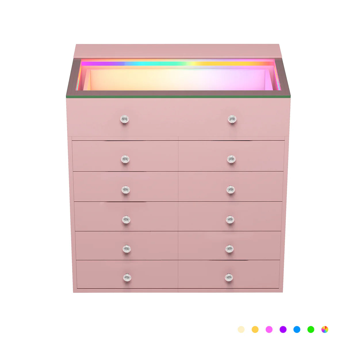 VanitiStack Chest | Drawer Chest with RGB Lighting and USB Ports
