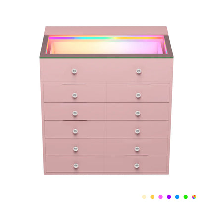 VanitiStack Chest | Drawer Chest with RGB Lighting and USB Ports