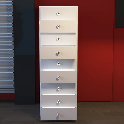 VanitiStack Tower Pro | Nine Lighted Storage Drawers