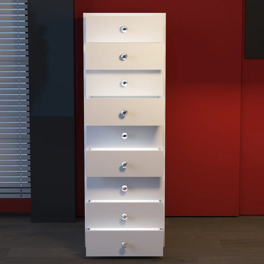 VanitiStack Tower Pro | Nine Lighted Storage Drawers