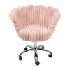 VanitiSeat Anna Luxe Fur Swivel Vanity Chair with Wheels