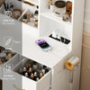 LED Vanity Desk with Stool, Charging Station, and 7 Drawers - LP Replenish