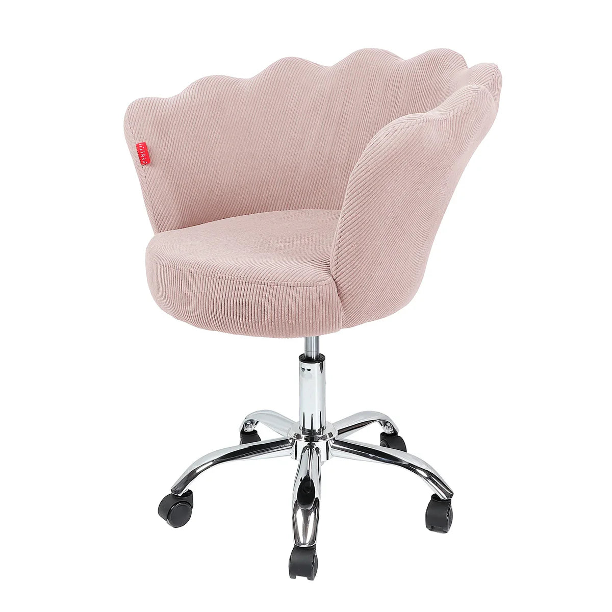 VanitiSeat Rosette | Corduroy Swivel Vanity Chair, Adjustable Height