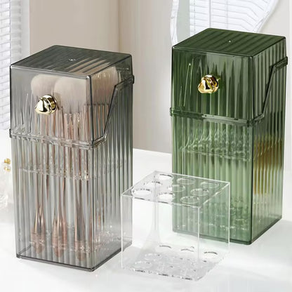 Luxury Desktop Makeup Brush Holder with Lid - LP Replenish