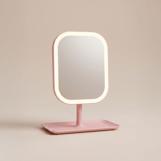 GoGlow Halo | Compact Mirror with Light, Travel LED Vanity Mirror