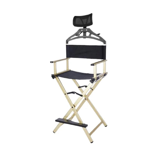 Portable Aluminum Director Chair with Headrest