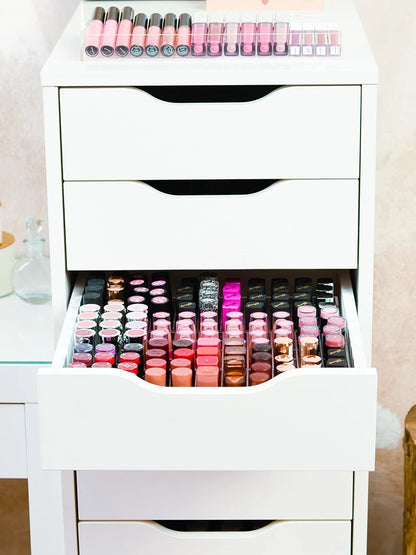 Acrylic Divider Set for MALM Drawer, Lipstick Storage & Makeup Organizer - LP Replenish
