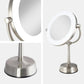 LED Lighted Makeup Mirror with 1x/10x Magnification and Swivel Design for Vanity Desk - LP Replenish