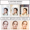 VanitiGlow Portable LED Travel Vanity Mirror – USB Rechargeable, Touch‑Dimmer, Mini & Regular