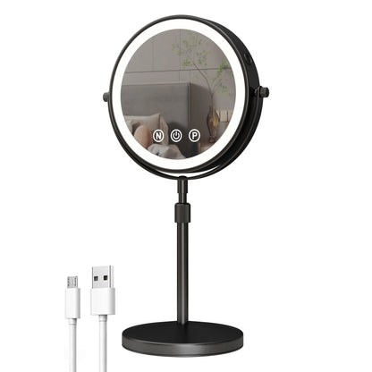 Ring light mirror with charger