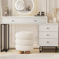 Modern Large Vanity Desk with Movable 3-Drawer Chest