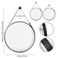 Large Round LED Bathroom Mirror with Anti-Fog, Touch Sensor, and Dimmable Lights – Black/Gold Frame, 32/24 Inch - LP Replenish