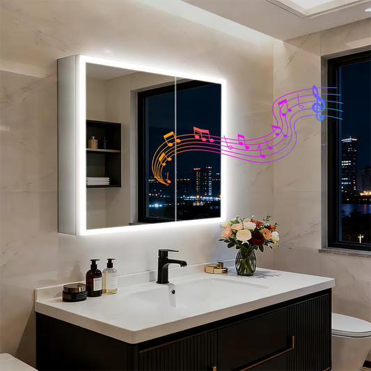 LumaCab Pro Dual LED Bathroom Mirror Cabinet | Bathroom Storage and Lighting