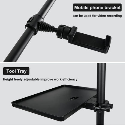 Foldable Half Moon Ring Light with Phone Holder and Remote Control - LP Replenish
