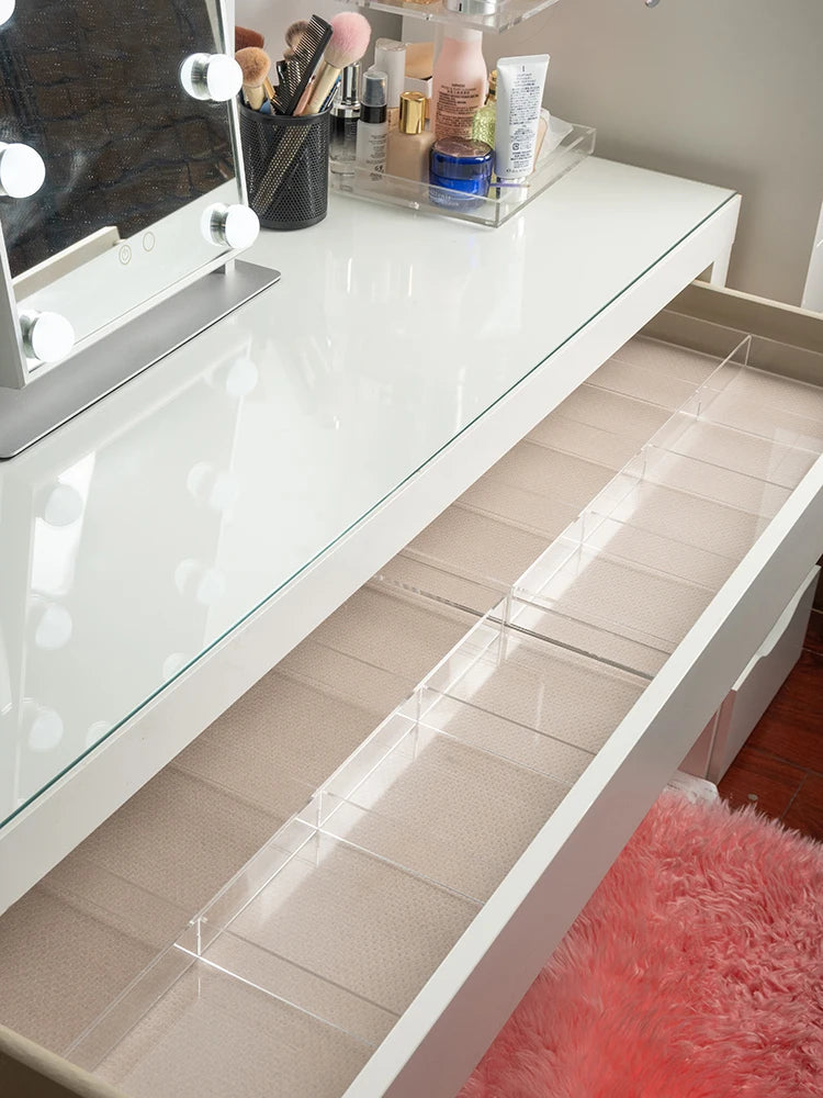 Clear Acrylic Dividers Set for MALM Dressing Table