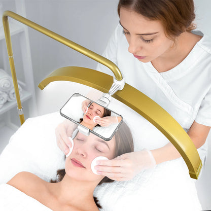 Gold LED Half Moon Shaped Lash Light with Floor Tripod - LP Replenish