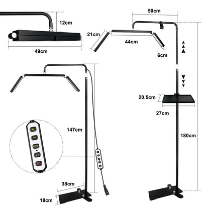 Foldable Half Moon Ring Light with Phone Holder and Remote Control - LP Replenish