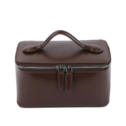 Customized Genuine Leather Hand Held Cosmetic Large Bag - LP Replenish