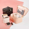 Large Capacity Dual-Zipper Makeup Travel Bag with Organizers - LP Replenish