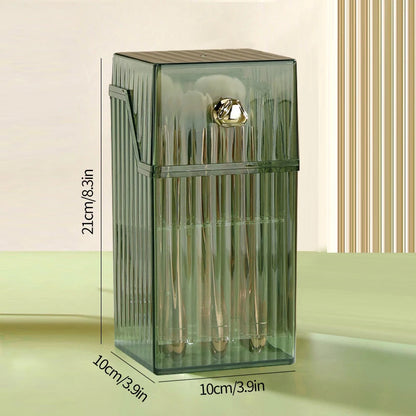 Luxury Desktop Makeup Brush Holder with Lid - LP Replenish