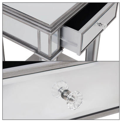 Mirrored Nightstands Modern Bedside Table with Drawer - LP Replenish